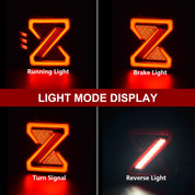 OKSIWA LED Tail Lights Fit For 2007-2018 Jeep Wrangler JK JKU Sport/Sahara/Rubicon, with Starting Dynamic Animation,Unique Shaped Design