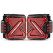 OKSIWA LED Tail Lights Fit For 2007-2018 Jeep Wrangler JK JKU Sport/Sahara/Rubicon, with Starting Dynamic Animation,Unique Shaped Design