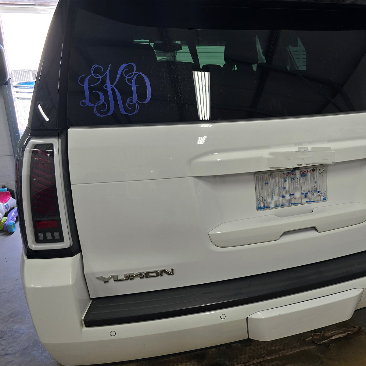OKSIWA Full LED Tail Lights Compatible with 2015-2020 GMC Yukon/Yukon XL (submodel: Denali, SLE, SLT) Starting Animated Rear Light Assembly,Dynamic Turn Signal,Brake Light,Reverse Light Smoked