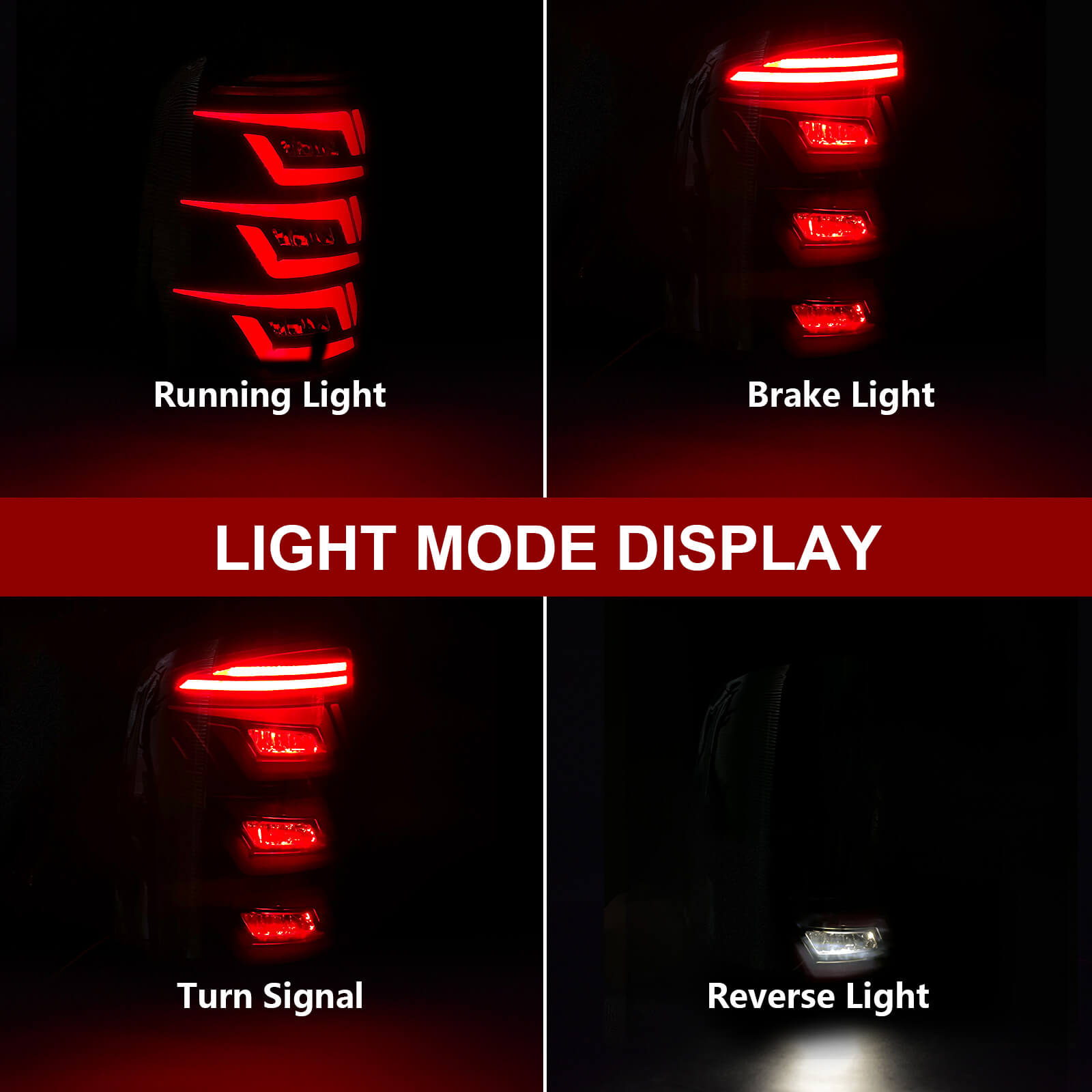 OKSIWA Sequential Full Led tail lights for 2007-2013 GMC Sierra 1500 2500HD 3500HD Starting Animated Rear Light Assembly, Dynamic Turn Signal,Brake Light,Reverse Light Smoked