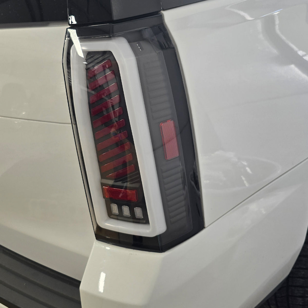 OKSIWA Full LED Tail Lights Compatible with 2015-2020 GMC Yukon/Yukon XL (submodel: Denali, SLE, SLT) Starting Animated Rear Light Assembly,Dynamic Turn Signal,Brake Light,Reverse Light Smoked