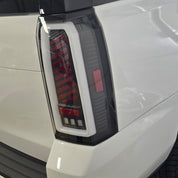 OKSIWA Full LED Tail Lights Compatible with 2015-2020 GMC Yukon/Yukon XL (submodel: Denali, SLE, SLT) Starting Animated Rear Light Assembly,Dynamic Turn Signal,Brake Light,Reverse Light Smoked
