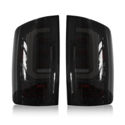 OKSIWA Sequential Full Led tail lights for 2003-2006 Dodge RAM 1500 2500 3500 Starting Animated, Dynamic Turn Signal,Brake Light,Reverse Light Smoked Rear Light Assembly