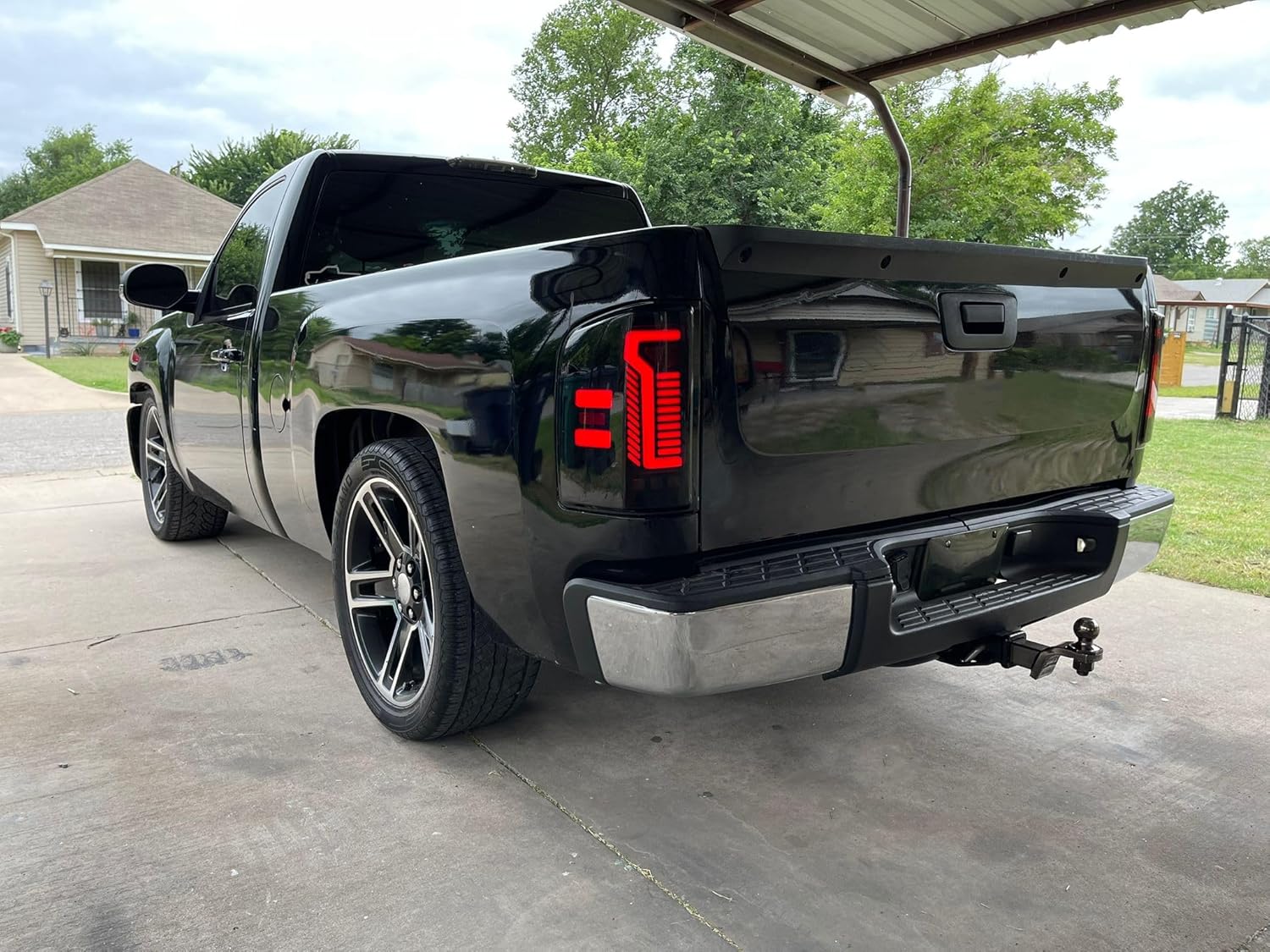 OKSIWA Sequential Led tail lights for 2007-2013 Chevy Silverado 1500 2500HD 3500HD Starting Animated Rear Light Assembly, Dynamic Turn Signal,Brake Light,Reverse Light Smoked
