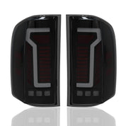 OKSIWA Sequential Led tail lights for 2007-2013 Chevy Silverado 1500 2500HD 3500HD Starting Animated Rear Light Assembly, Dynamic Turn Signal,Brake Light,Reverse Light Smoked