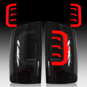 OKSIWA Sequential Full Led tail lights for 2003-2006 Dodge RAM 1500 2500 3500 Starting Animated, Dynamic Turn Signal,Brake Light,Reverse Light Smoked Rear Light Assembly