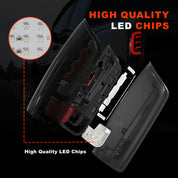 OKSIWA Sequential Full Led tail lights for 2003-2006 Dodge RAM 1500 2500 3500 Starting Animated, Dynamic Turn Signal,Brake Light,Reverse Light Smoked Rear Light Assembly