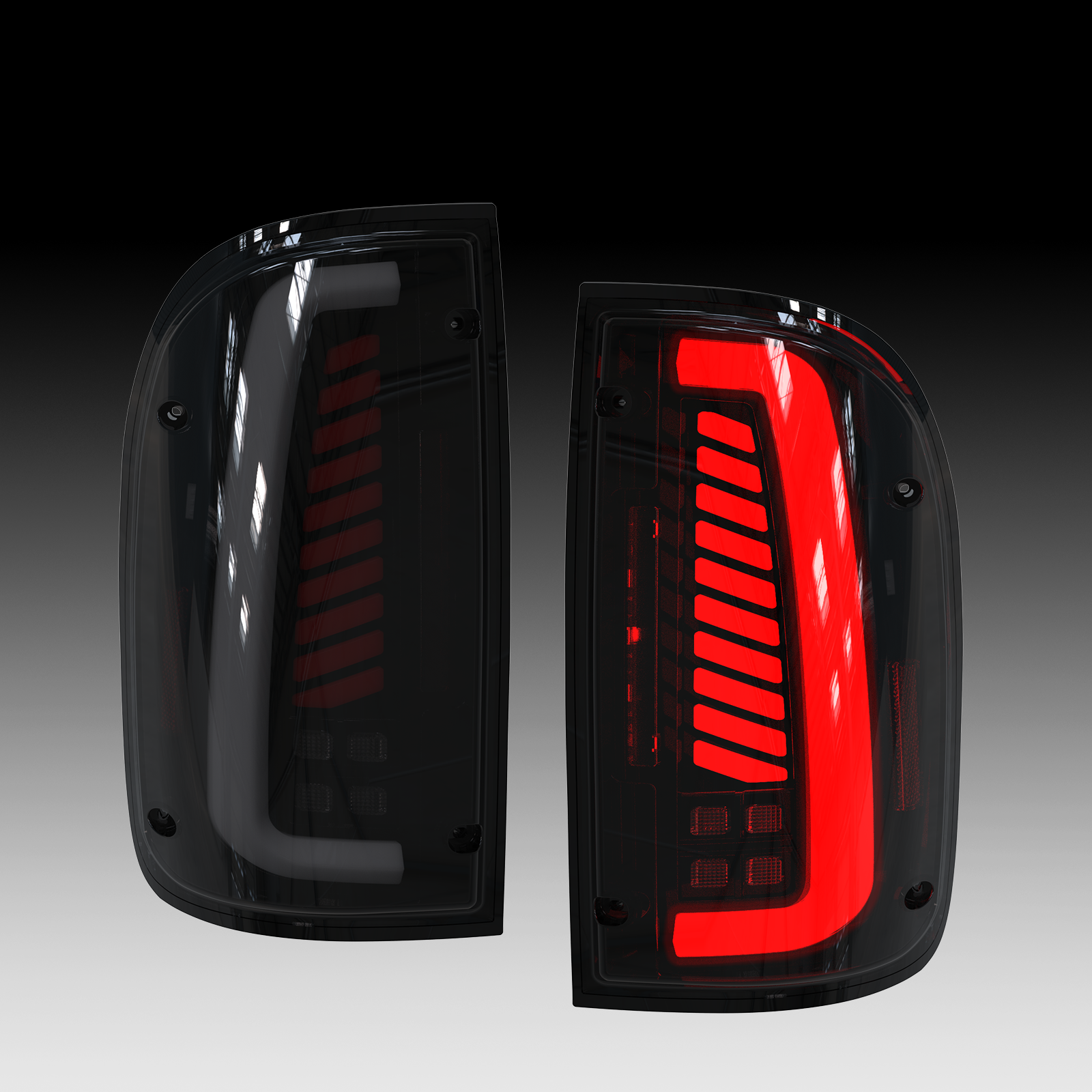 OKSIWA Sequential Full LED Tail Lights Compatible With 1995-2000 Toyota Tacoma,with Start-up Animation, Dynamic Turn Signal, Brake, Reverse Lights, Tail Lamp Rear Light Replacement