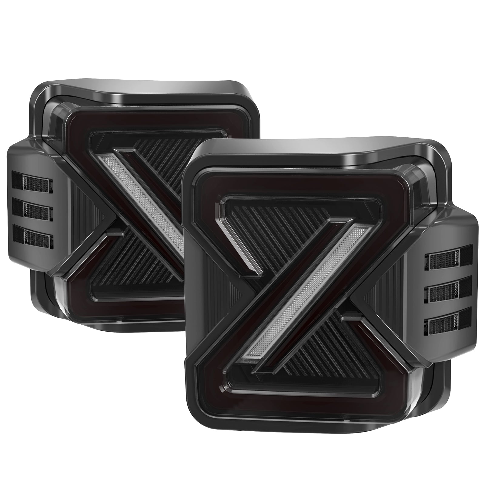 OKSIWA LED Tail Lights Fit For 2007-2018 Jeep Wrangler JK JKU Sport/Sahara/Rubicon, with Starting Dynamic Animation,Unique Shaped Design