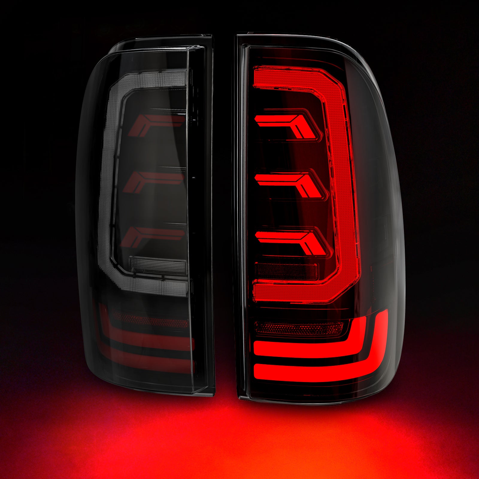 OKSIWA Sequential Full Led Tail Lights for Ford F250 F350 F450 2008-2016 Starting Animated, Dynamic Turn Signal,Brake Light,Reverse Light Smoked Rear Light Assembly