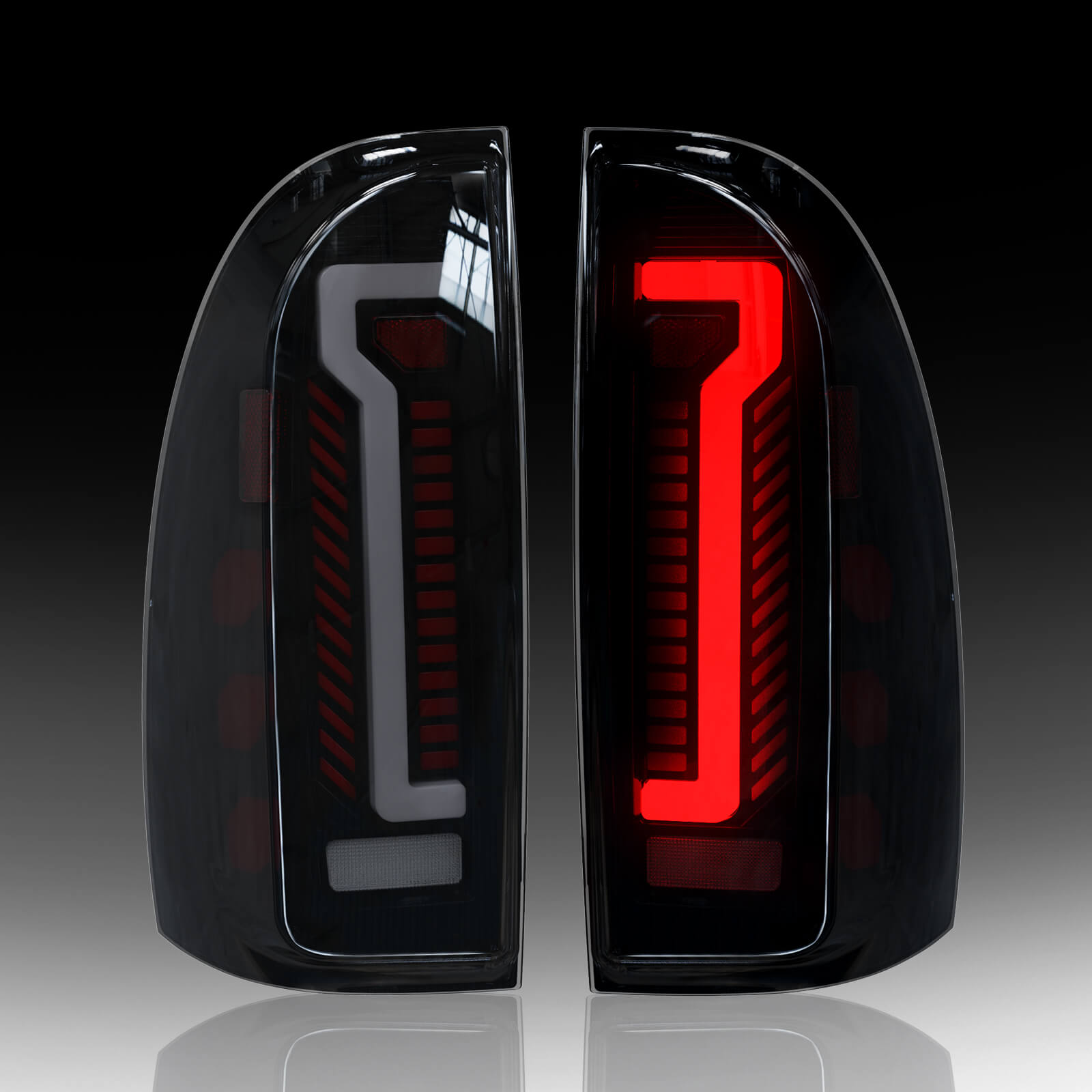 Oksiwa LED Tail Light Assembly Fit for 2005-2015 Toyota Tacoma,Starting Animated Rear Lamp Assembly with Dynamic Turn Signal,Brake Light,Reverse Light