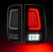 OKSIWA Full Led tail lights for 2009-2018 Dodge Ram Rear Light Assembly Turn Signal,Brake Light,Reverse Light Smoked 1 Pair Rear Lights