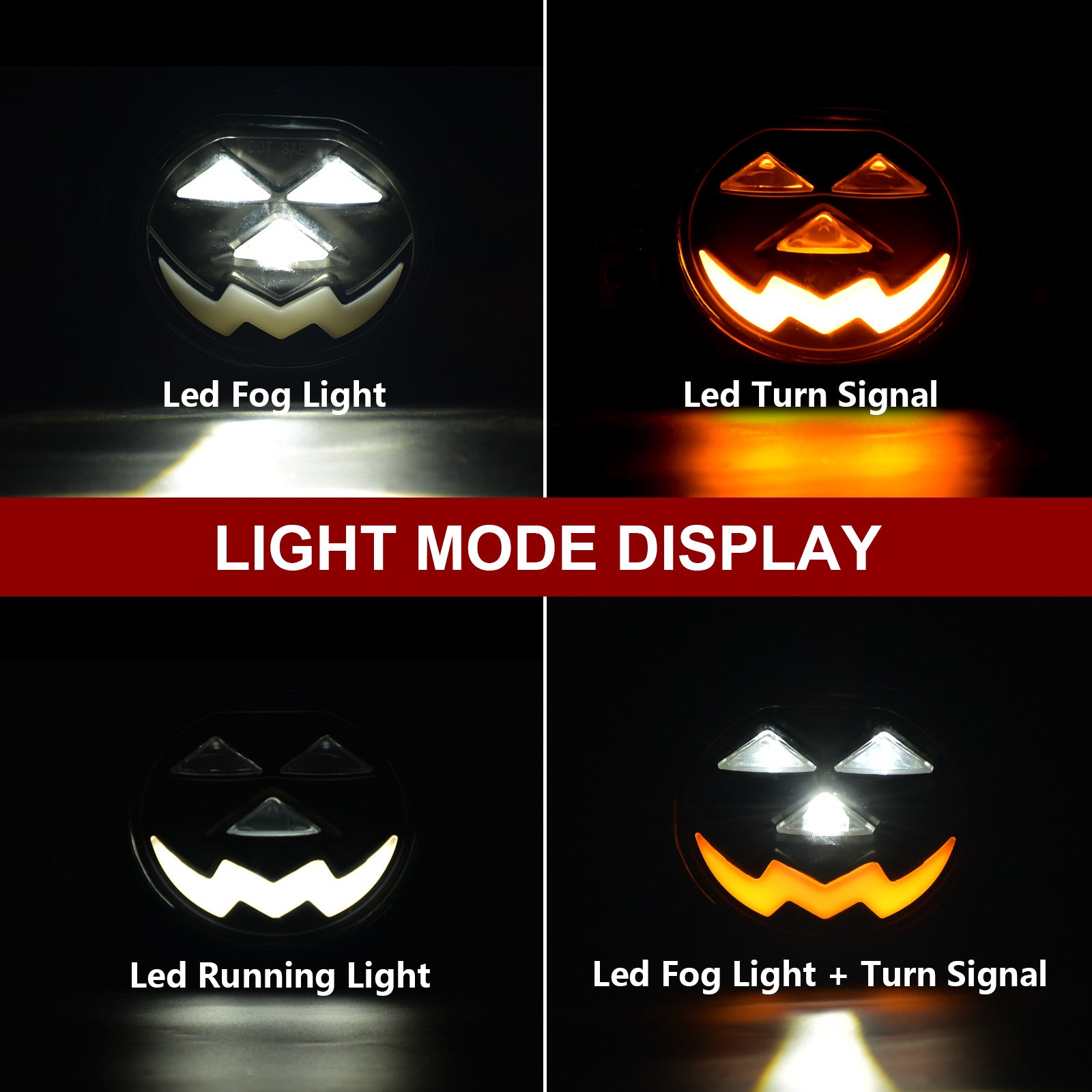OKSIWA Led Fog Lights with DRL&Turn signal for 2002-2008 Dodge Ram 1500,2003-2009 Ram 2500 3500 Pickup Truck,2004 2005 2006 Durango Upgraded and Modified Fog Lamps 1 Pair