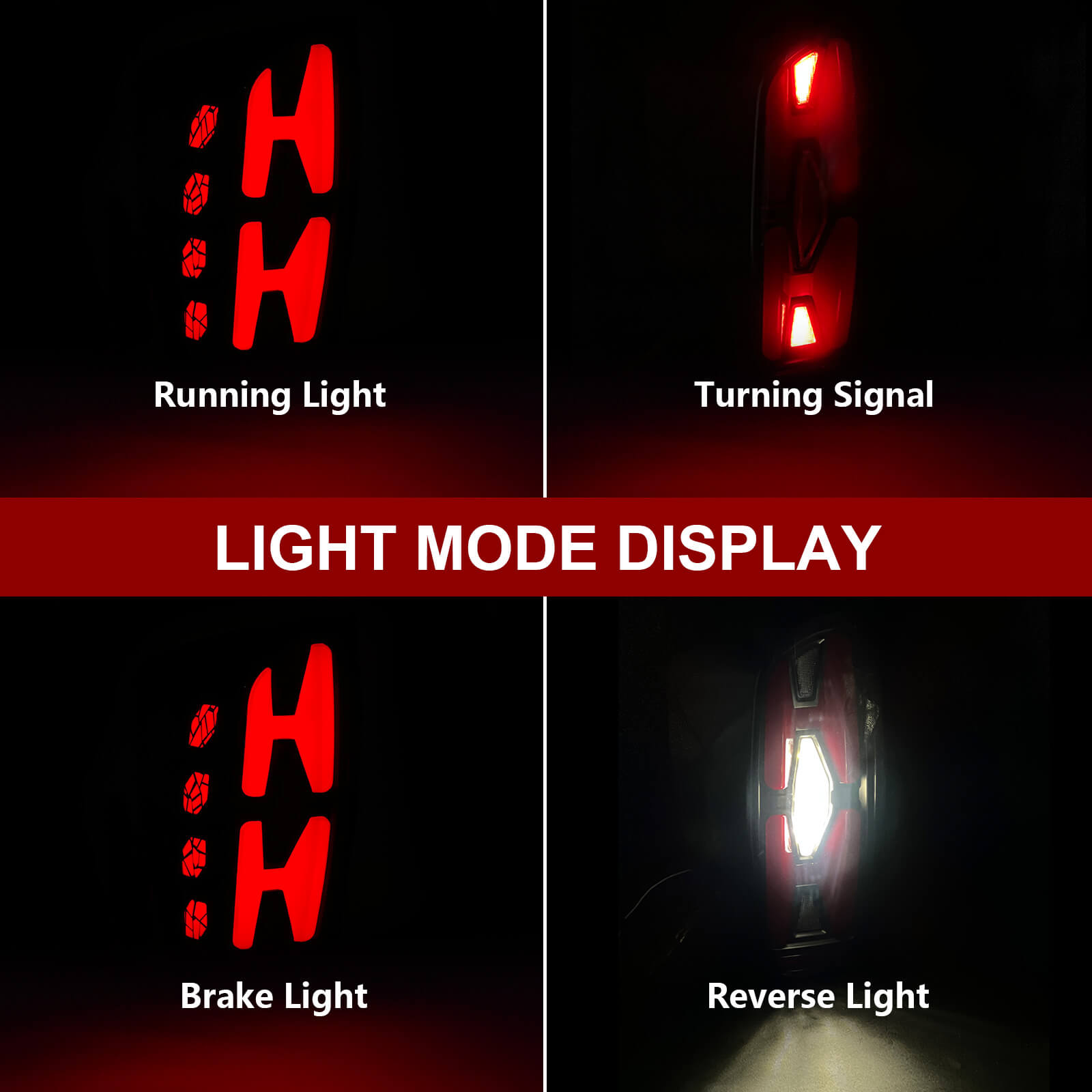 Oksiwa Tail Lights for 2016-2023 Toyota Tacoma with Smoked Lenses