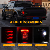 Oksiwa LED Tail Light for 2015-2020 Ford F150 with Smoked Lens (1 pair)