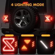 Jeep wrangler tail lights with clear lens