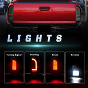 OKSIWA Full Led Tail Lights for Toyota Tacoma 2005-2015 Rear Light Assembly, Turn Signal,Brake Light,Reverse Light Smoked