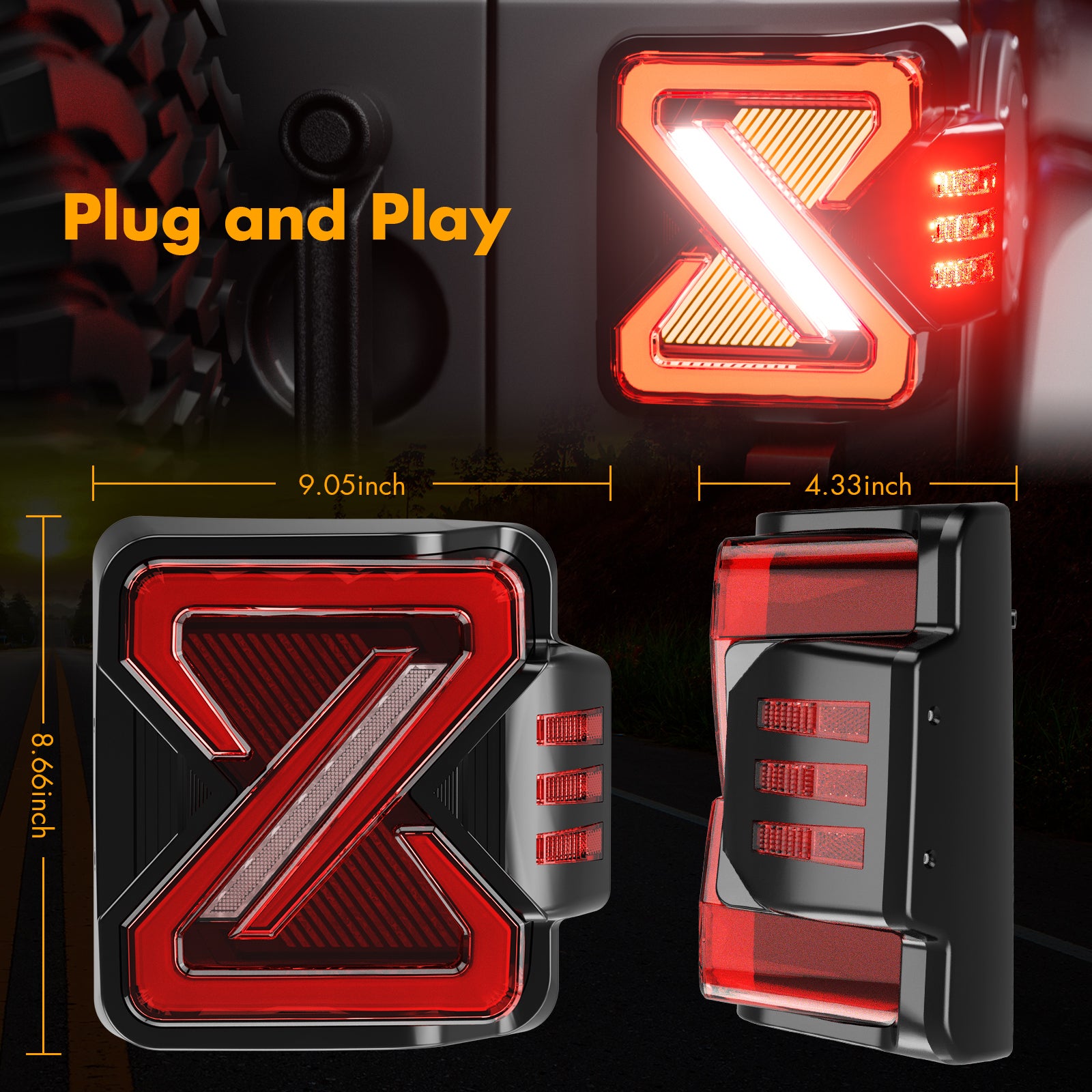 2019 jeep wrangler JK tail lights