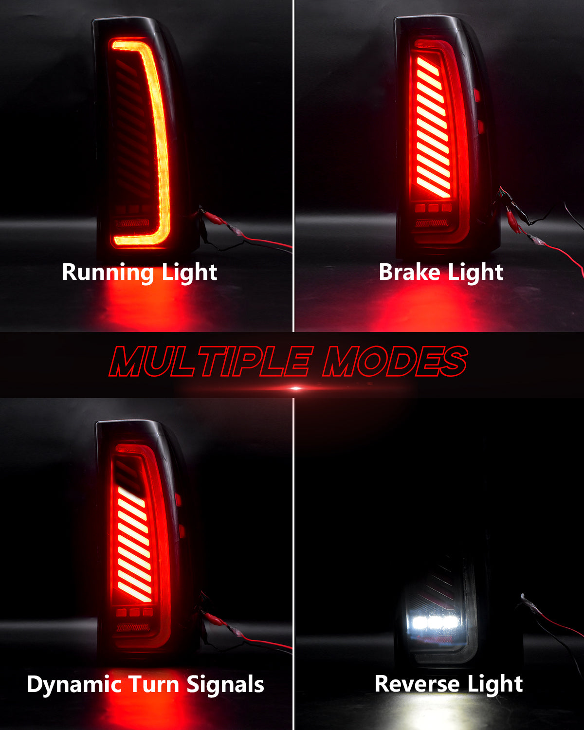 OKSIWA Sequential LED Tail Lights for 1999-2002 Chevy Silverado 1500/2500 & 1999-2006 GMC Sierra 1500/2500/3500 with Start-Up Animation, Dynamic Turn Signals, Brake Light,Reverse Light -Smoked