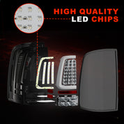 OKSIWA Full Led tail lights for 2009-2018 Dodge Ram Rear Light Assembly Turn Signal,Brake Light,Reverse Light Smoked 1 Pair Rear Lights