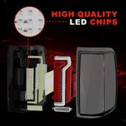 OKSIWA Sequential Full LED Tail Lights for 2004-2008 Ford F150 - Animated, Dynamic Turn Signal, Brake, Reverse - Smoked Rear Light Assembly