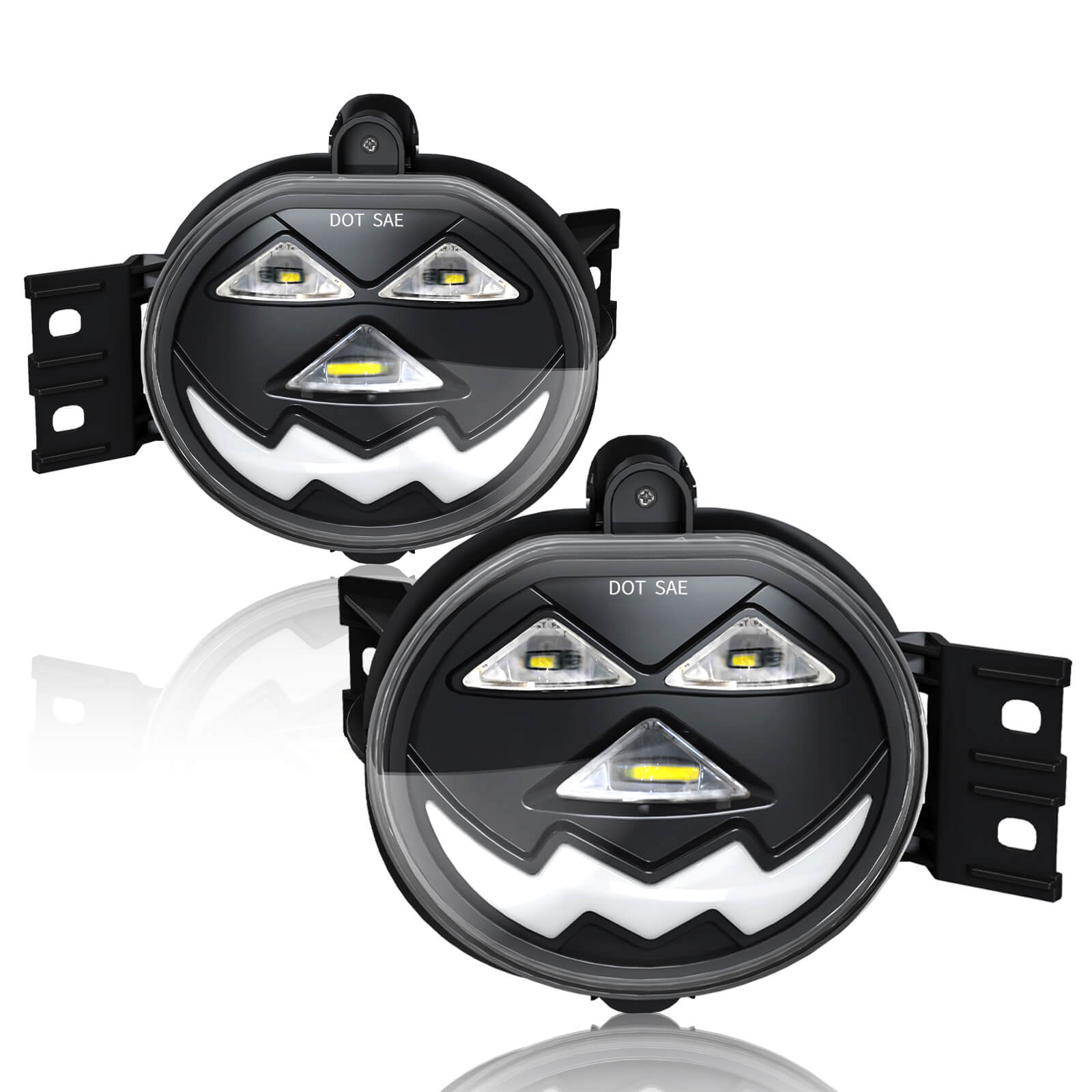 OKSIWA Led Fog Lights with DRL&Turn signal for 2002-2008 Dodge Ram 1500,2003-2009 Ram 2500 3500 Pickup Truck,2004 2005 2006 Durango Upgraded and Modified Fog Lamps 1 Pair