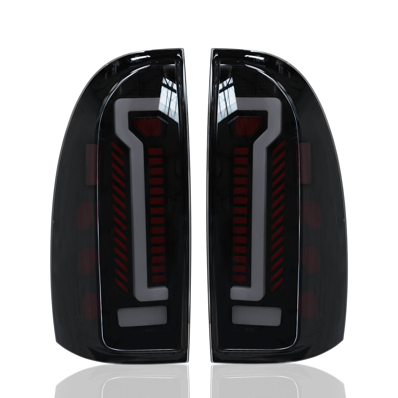 Oksiwa LED Tail Light Assembly Fit for 2005-2015 Toyota Tacoma,Starting Animated Rear Lamp Assembly with Dynamic Turn Signal,Brake Light,Reverse Light