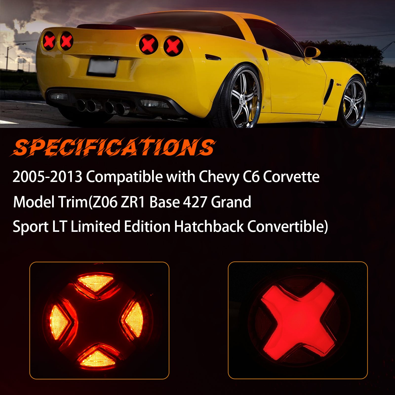 C6 Tail Lights for Chevy Corvette