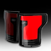 OKSIWA Sequential Full Led tail lights for Ford F150 2015-2020 Starting Animated Rear Light Assembly, Dynamic Turn Signal,Brake Light,Reverse Light Smoked