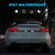 Oksiwa LED Tail Lights for 2017-2022 Tesla Model 3, Model Y with Smoked Lens