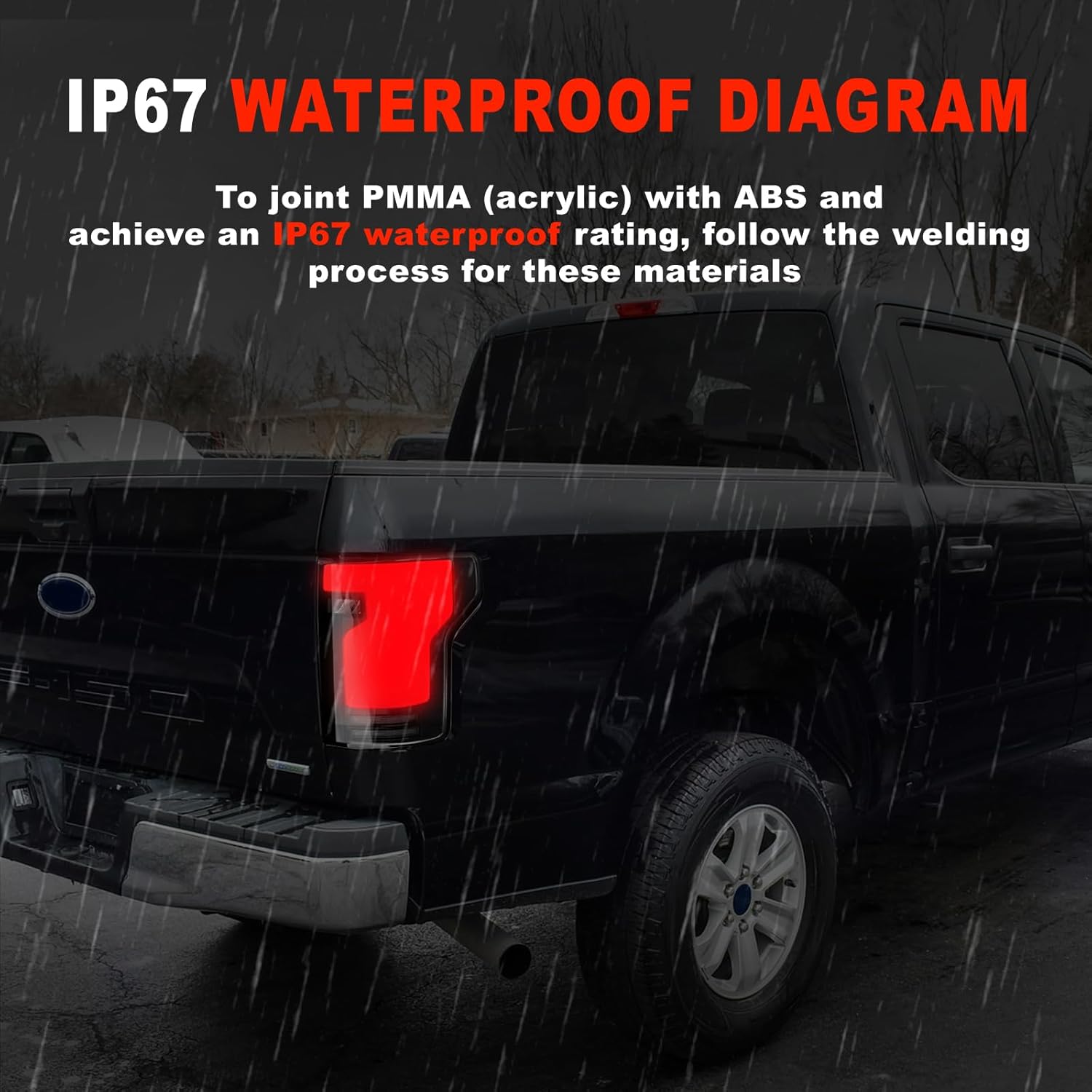 OKSIWA Sequential Full Led tail lights for Ford F150 2015-2020 Starting Animated Rear Light Assembly, Dynamic Turn Signal,Brake Light,Reverse Light Smoked