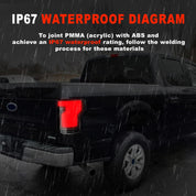 OKSIWA Sequential Full Led tail lights for Ford F150 2015-2020 Starting Animated Rear Light Assembly, Dynamic Turn Signal,Brake Light,Reverse Light Smoked