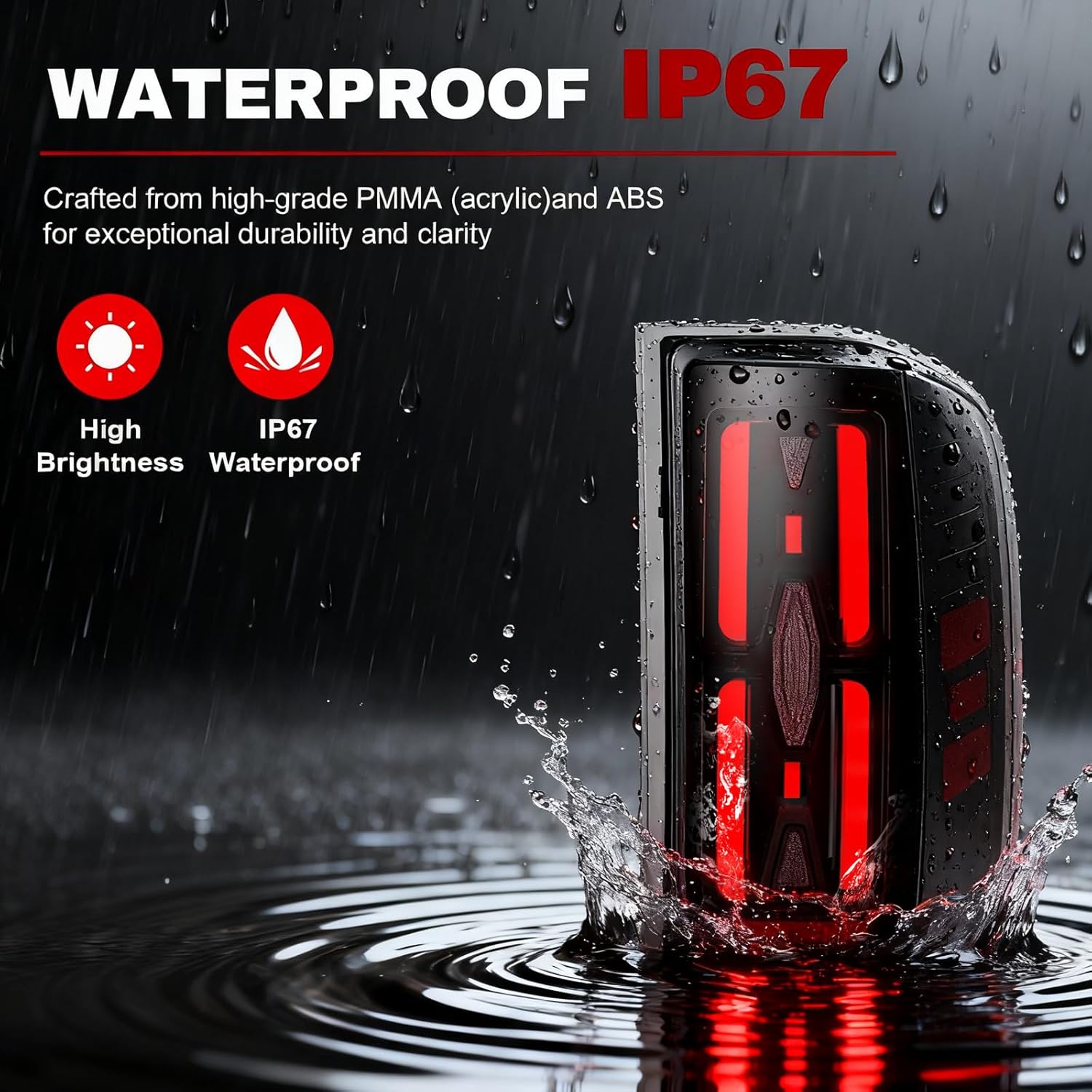 OKSIWA Full LED Tail Lights Assemble Compatible for 2007-2013 Chevy Silverado 1500& 2007-2014 Chevy Silverado 2500HD/3500HD With Start-Up Animation, Dynamic Turn Signals, Brake Light,Reverse Light-Smoked