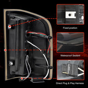 OKSIWA Sequential LED Tail Lights Assemble Fits for 2007-2013 Chevy Silverado 1500& 2007-2014 Chevy Silverado 2500HD/3500HD With Start-Up Animation, Dynamic Turn Signals, Brake Light,Reverse Light-Smoked