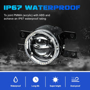 OKSIWA Laser Fog Lights Compatible with Honda Upgrade and Modified 1 Pair Led Fog Lamp Fog Lights Assembly, Front Bumper Driving Fog Lamps Set