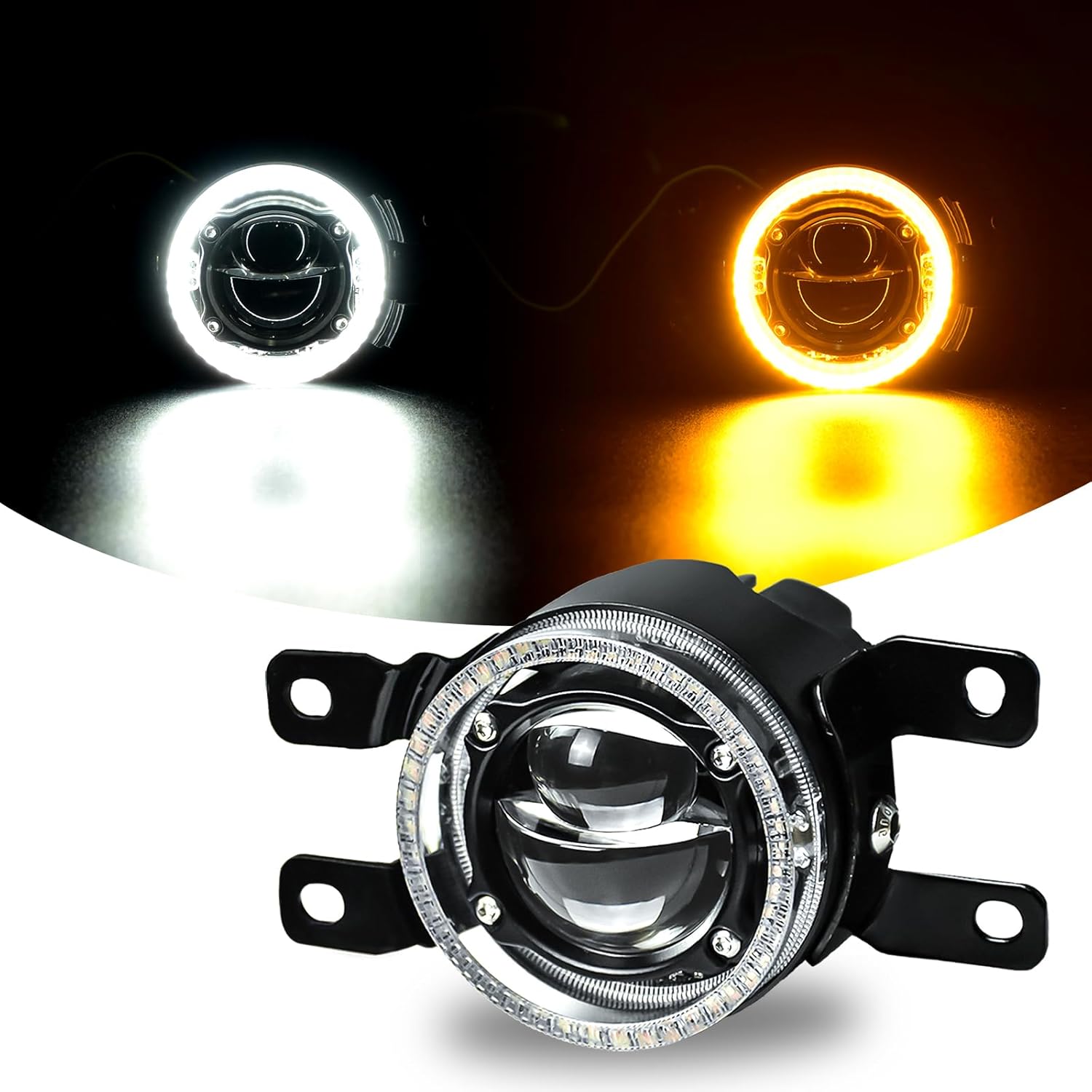 OKSIWA Laser Fog Lights with DRL Fit for Toyota 07-13 Camry,09-13 Corolla,10-11 Prius,06-12 RAV4,08-10 Highlander,12-16 Tacoma Upgrade and Modified 1 Pair Fog Lights Assembly, Front Bumper Driving Fog Lamps