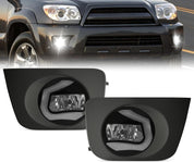 OKSIWA LED Fog Lights for 2006 2007 2008 2009 Toyota 4Runner, Front Driving Fog Light Lamps | Assembly Replacement Kit | Clear Lens