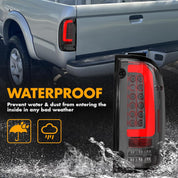 OKSIWA Full Led Tail Lights Compatible with Toyota Tacoma 1995-2000 Rear Light Assembly, Turn Signal,Brake Light,Reverse Light Smoked