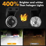 OKSIWA LED Fog Lights with DRL Compatible For Dodge Ram 1500 2500 3500 1994-2002 Bumper Driving Fog Lamps Replacement, 4 Lighting Modes