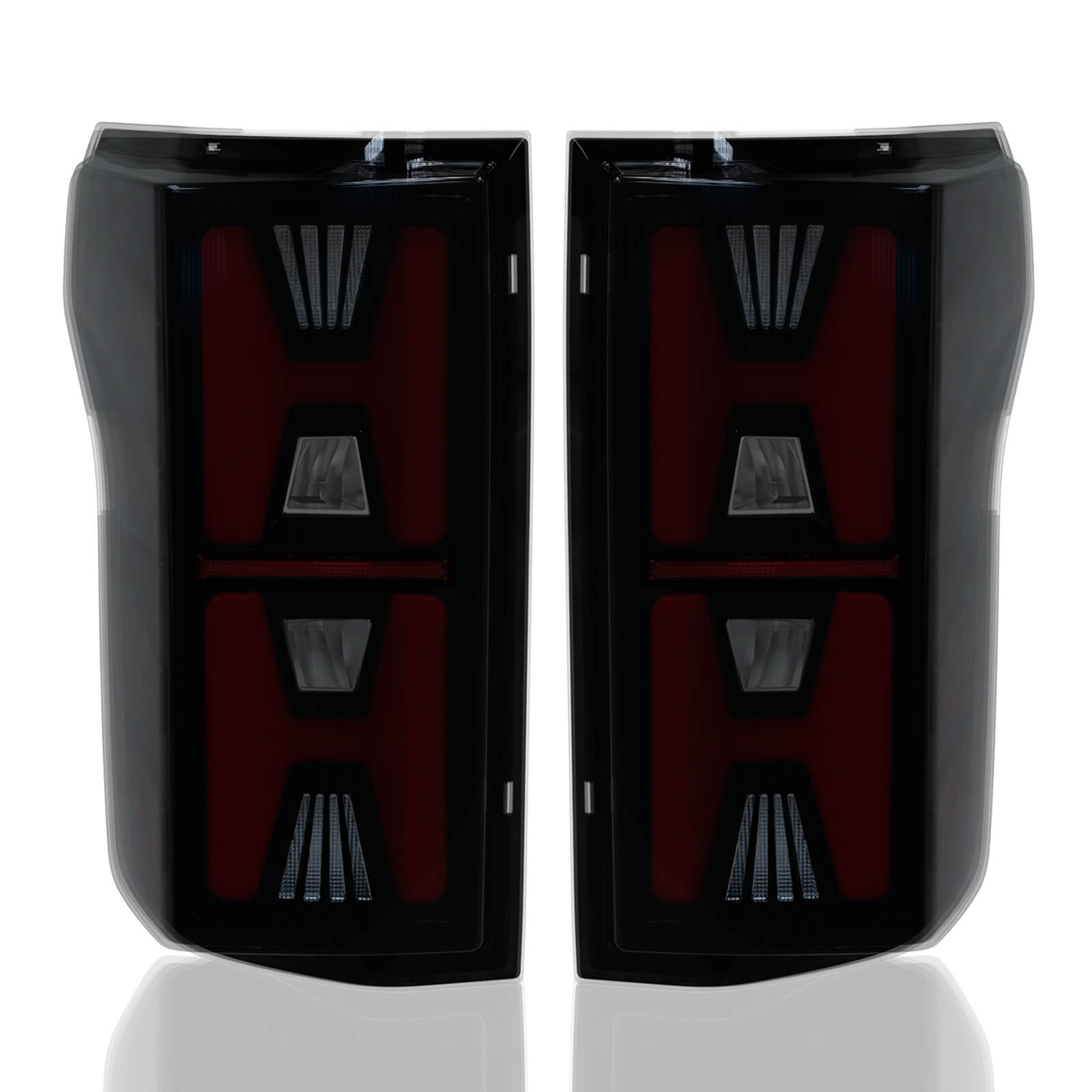 OKSIWA Sequential Full Led tail lights for 2015-2020 Ford F150 Starting Animated Rear Light Assembly, Dynamic Turn Signal,Brake Light,Reverse Light Smoked