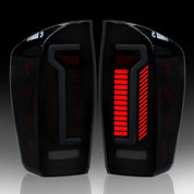 OKSIWA Full LED Tail Lights for 2016-2023 Toyota Tacoma with Smoked Lens & Dynamic Starting Animation (1 Pair)