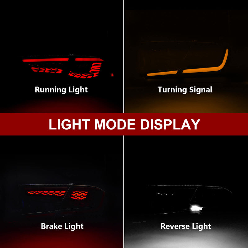 OKSIWA Full LED Tail Lights for Honda Accord 2018-2022(10th & 10.5th Gen) Rear Lights with Start-Up Animation, Turn Signals, Brake Lights, and Reverse Lights-3
