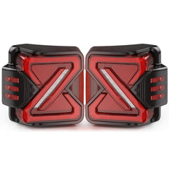 LED Tail Lights with Start-Up Animation for 2007-2018 Jeep Wrangler JK JKU Smoked Lens Plug & Play-11