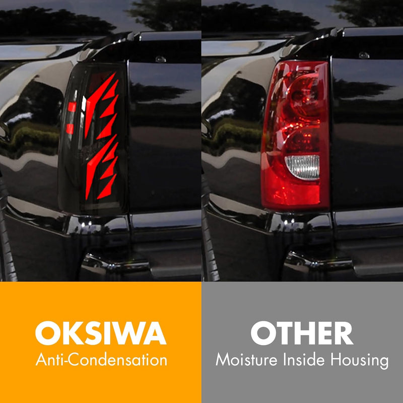 OKSIWA Sequential Full Led tail lights for Tacoma 2016-2023 Dynamic Turn Signal,Brake Light,Reverse Light Smoked Starting Animated Rear Light Assembly-6