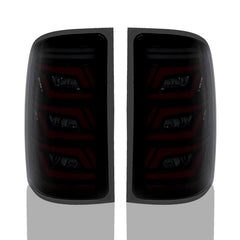Animated Sequential Smoked LED Tail Lights for 2007-2013 GMC Sierra 1500 2500HD 3500HD Plug & Play-9