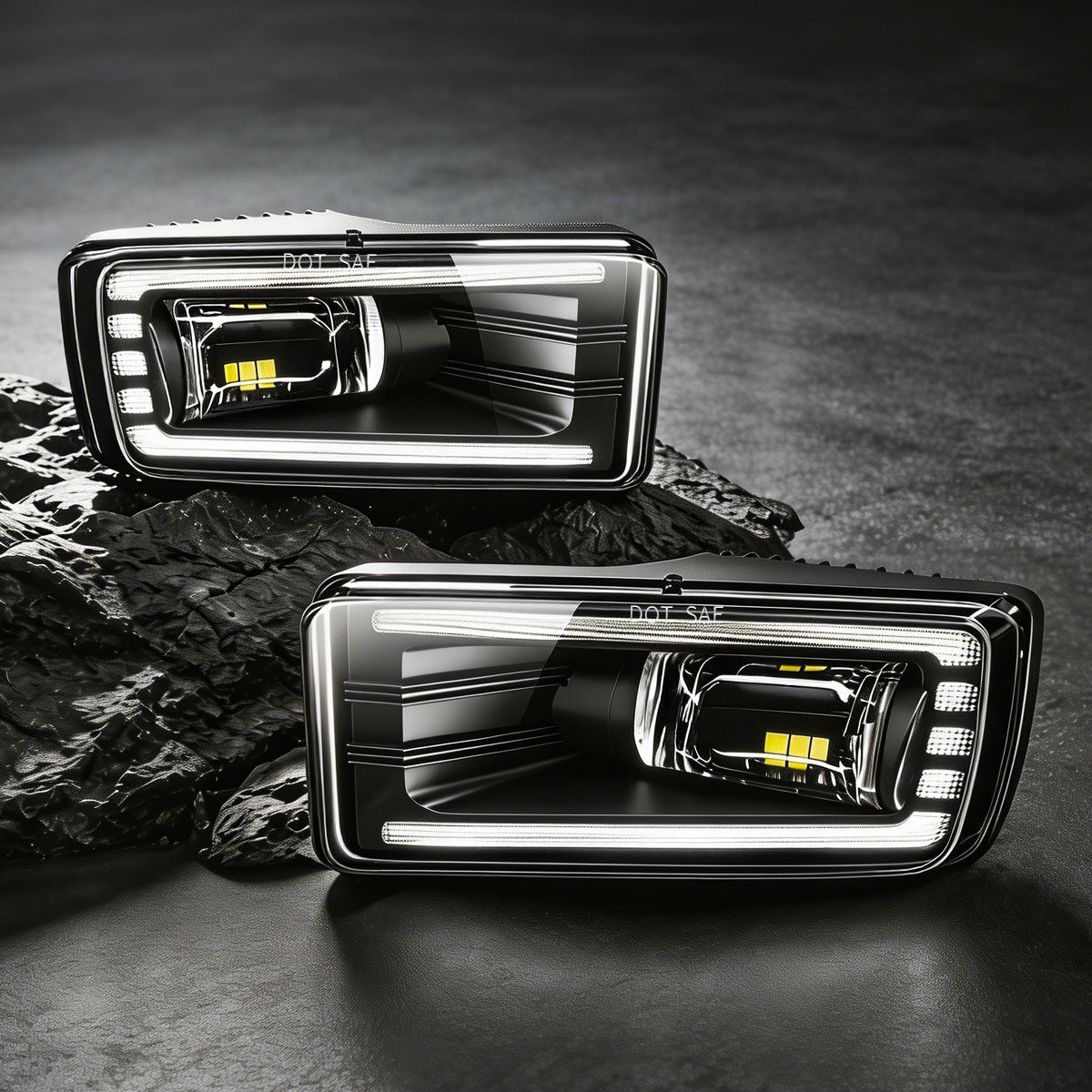 OKSIWA LED Fog Lights Assembly for Chevy 2007-2015 Silverado,2007-2013 Avalanche,2007-2020 Tahoe,2007-2015 Suburban Daytime Running Light Turn Signal for Chevrolet 1 Pair Fog Lamps