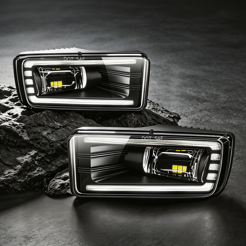 DOT Compliant LED Fog Lights with DRL & Turn Signal for 2007-2015 Chevy Silverado Tahoe Suburban,2007-2013 Avalanche Plug & Play-1