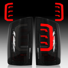 Animated Sequential Smoked LED Tail Lights for 2003-2006 Dodge Ram 1500-3500 Plug & Play-1