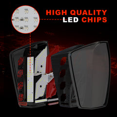 OKSIWA Sequential Full Led tail lights for Tacoma 2016-2023 Dynamic Turn Signal,Brake Light,Reverse Light Smoked Starting Animated Rear Light Assembly-5