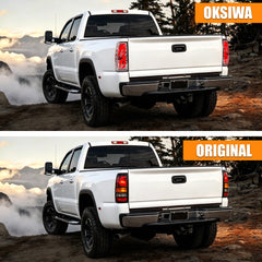 Sequential LED Tail Lights with Startup Animation for 1999-2006 GMC Sierra & 1999-2002 Chevy Silverado Clear Lens Plug & Play-5